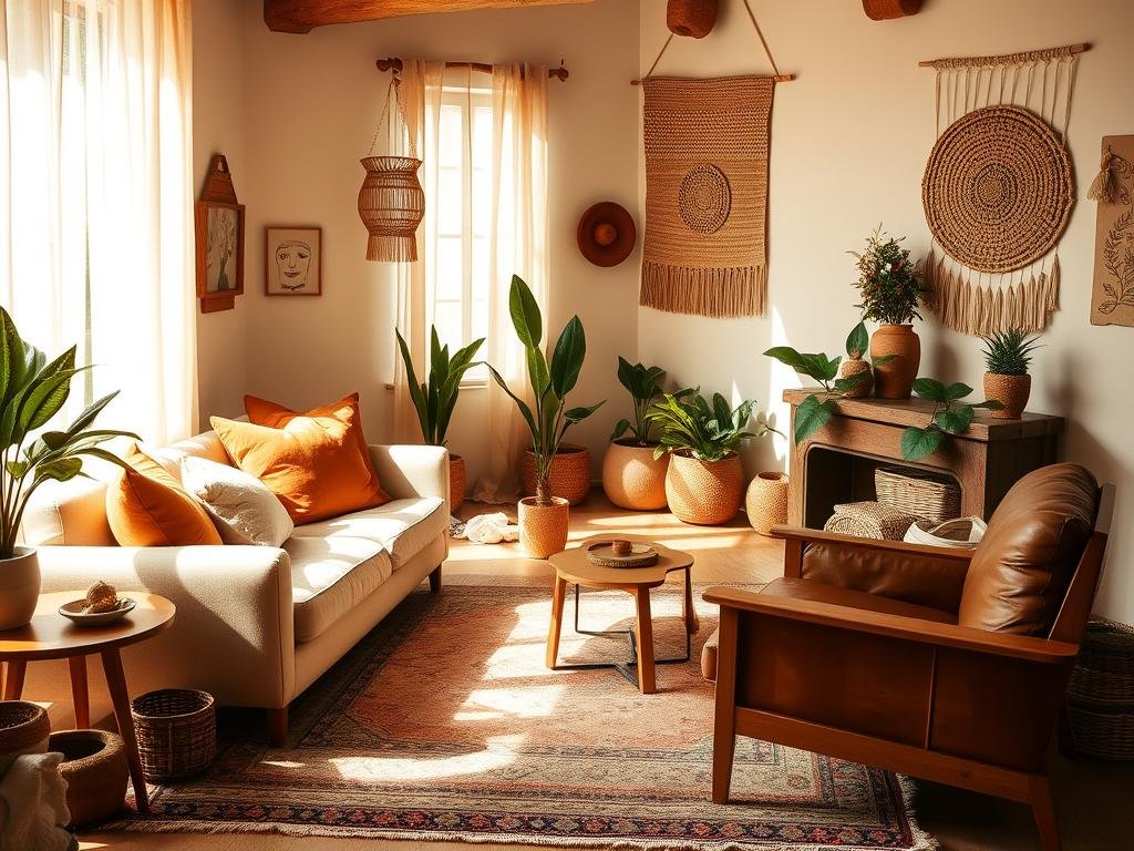 Home Decor : Earthy Tones & Terracotta Accents