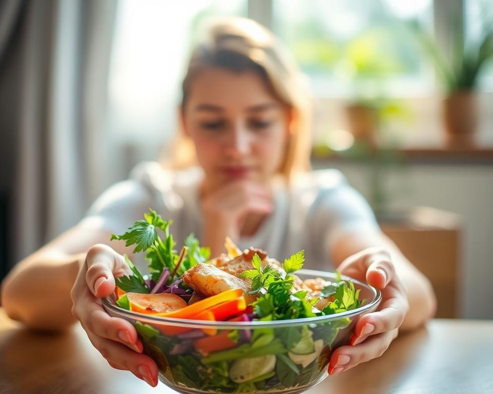 Mindful eating techniques in action