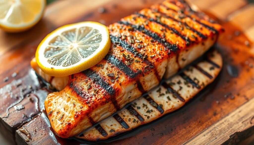 grilled salmon