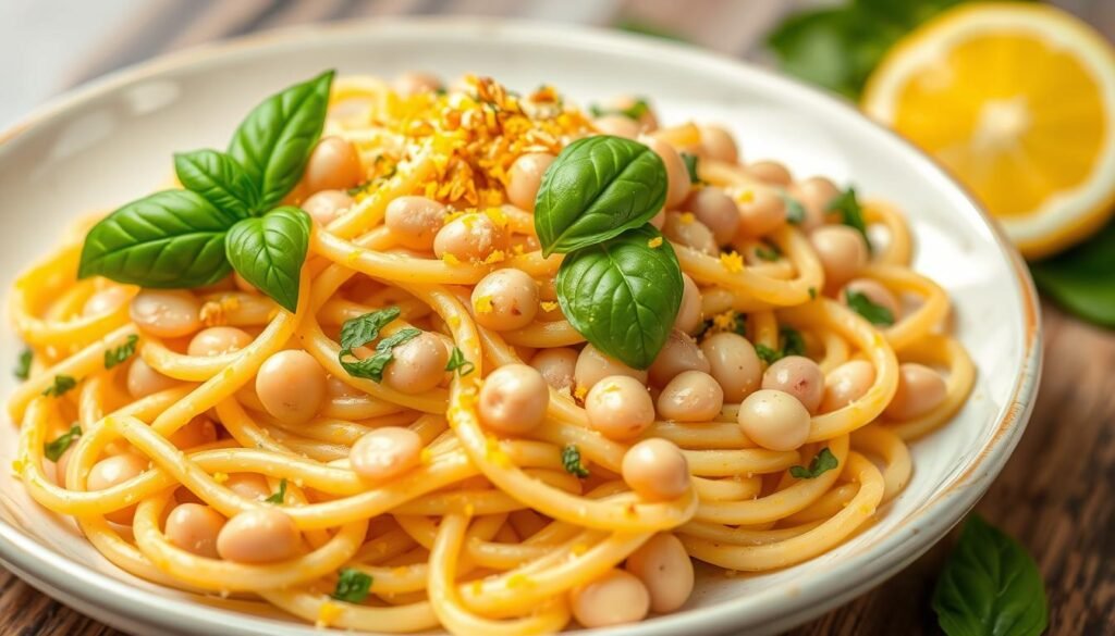 healthy lemon basil pasta recipe