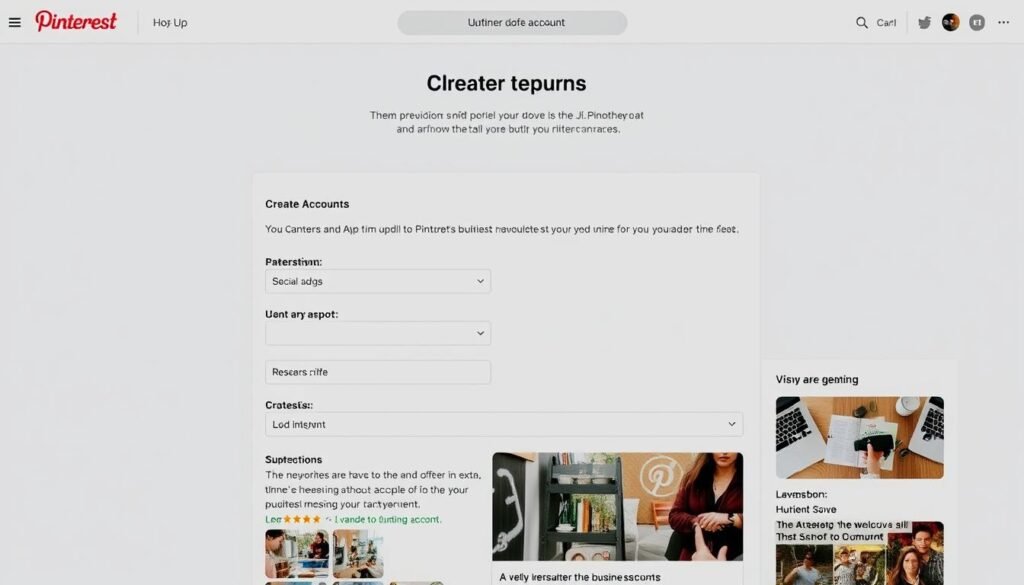 how to set up pinterest business account
