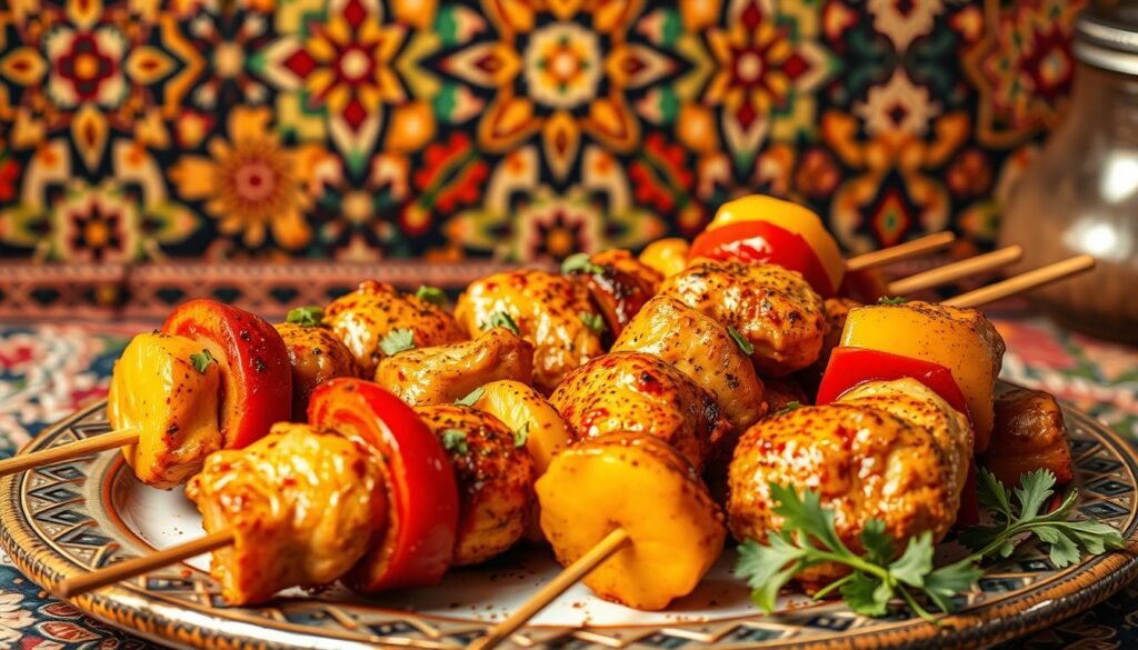 moroccan chicken skewers recipe