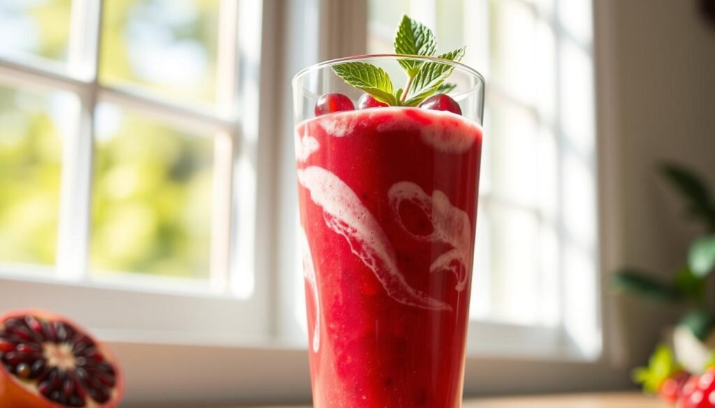 pomegranate yogurt smoothie