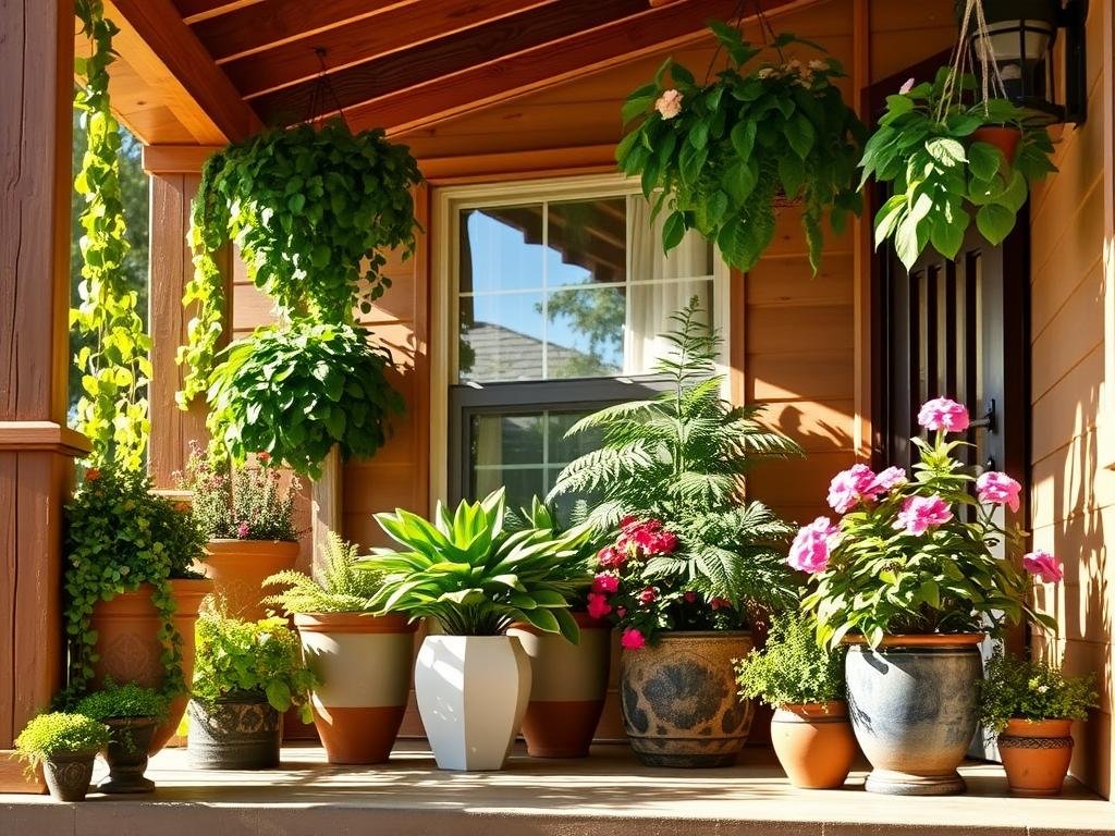 potted plants for front porch