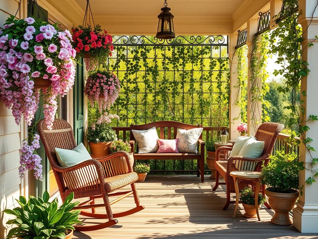 spring porch decor