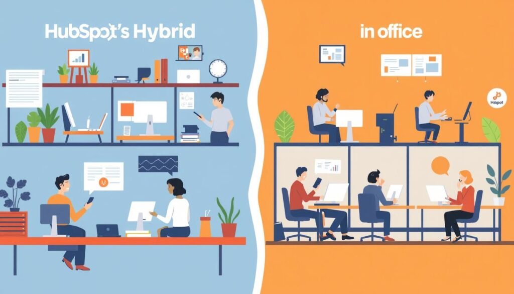 HubSpot hybrid work model jobs