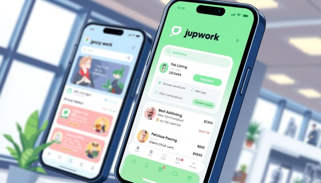 Upwork and Fiverr mobile apps