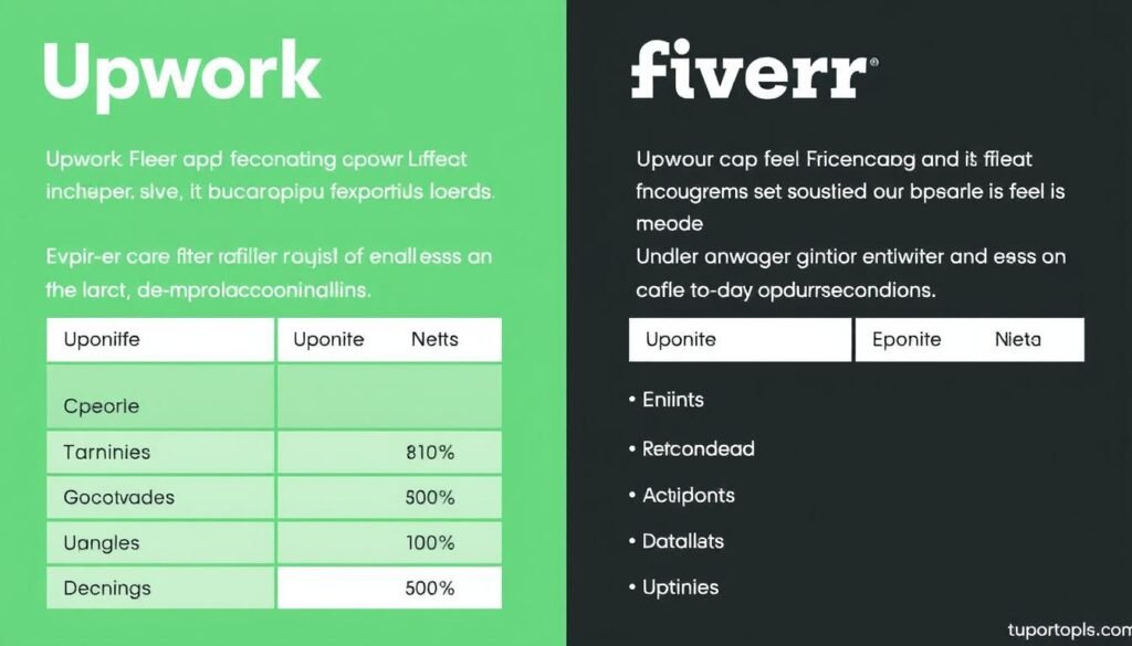 Upwork vs Fiverr fees comparison