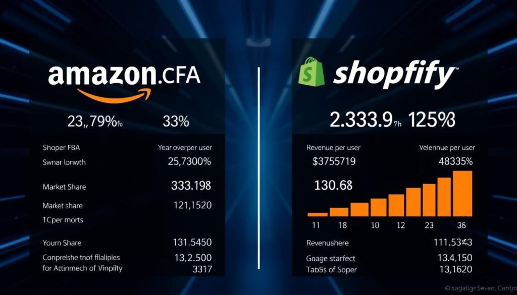 amazon shopify revenue comparison