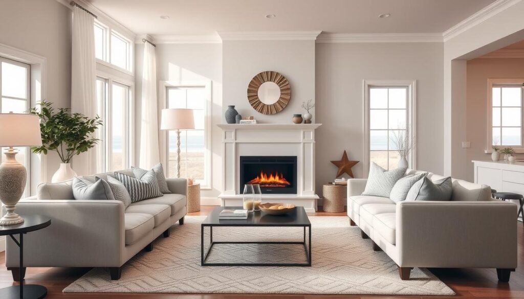 coastal white electric fireplace