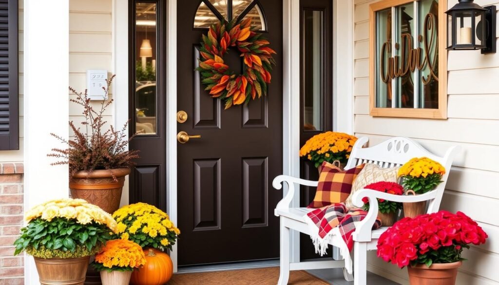 fall entryway decor