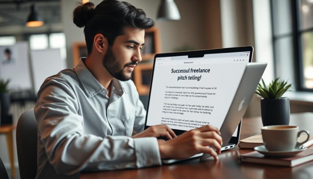 freelance cold pitch template