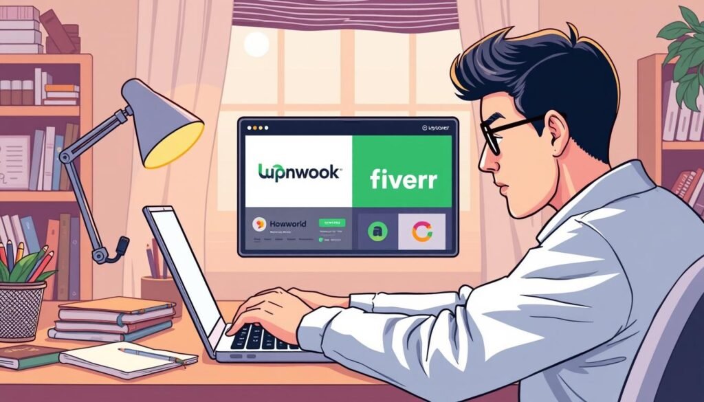 how to use Upwork and Fiverr