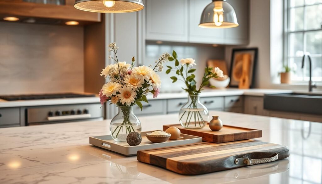 kitchen counter decor