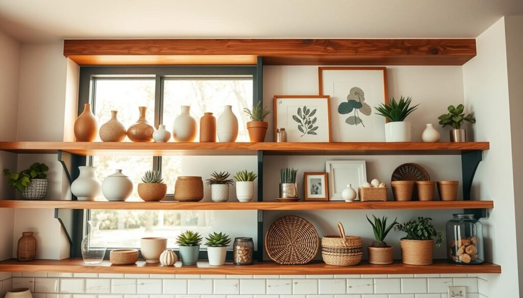 kitchen shelf decor ideas