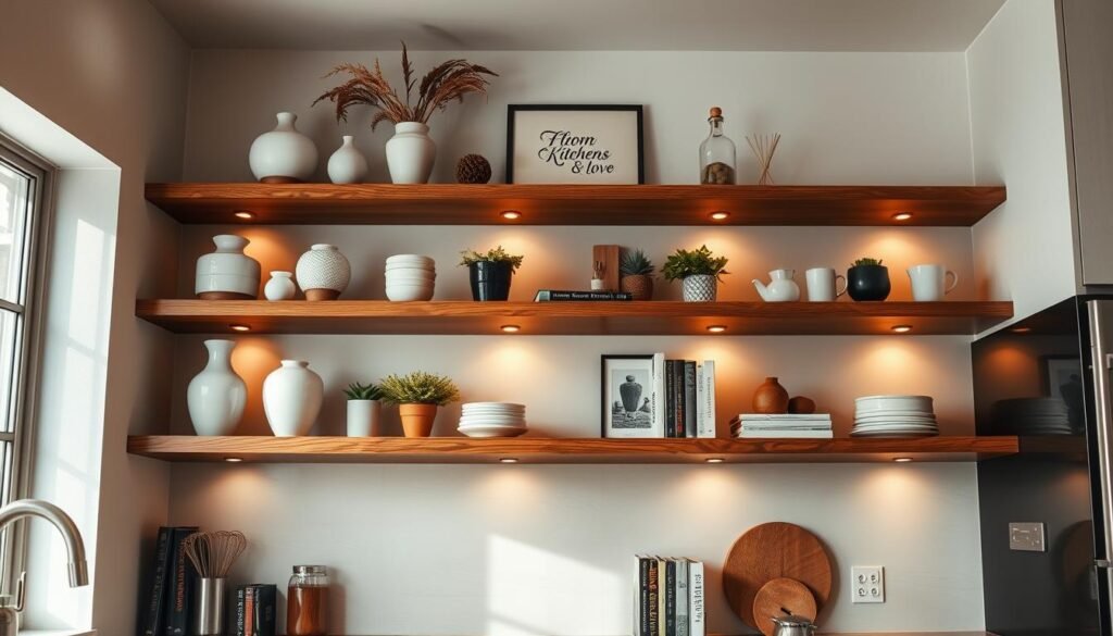 kitchen shelves