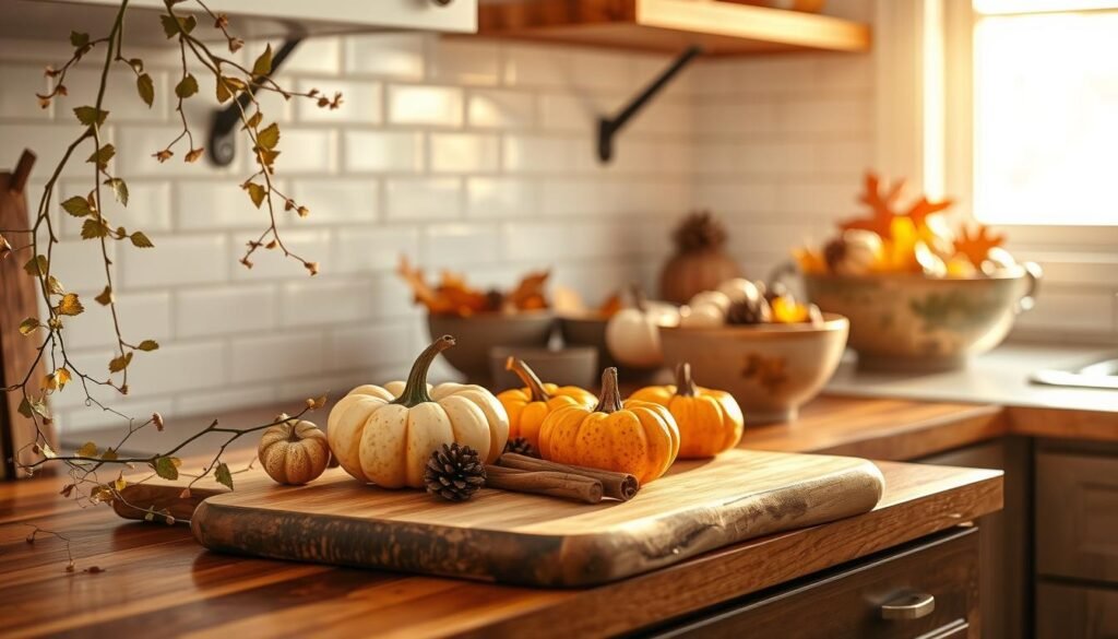 seasonal kitchen counter decor