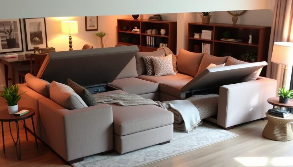 sectional sofas with storage for small spaces