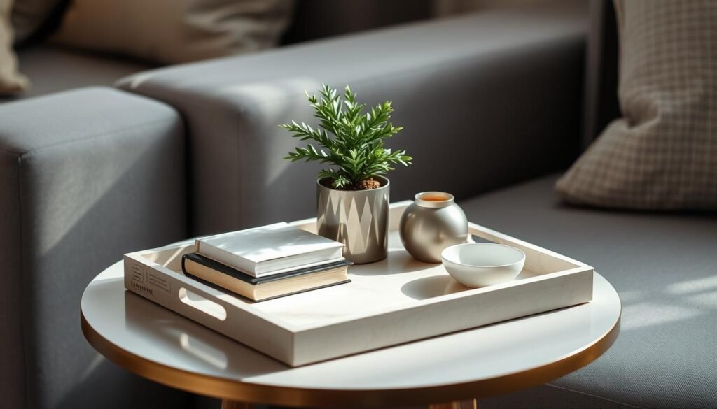 small space tray styling solutions