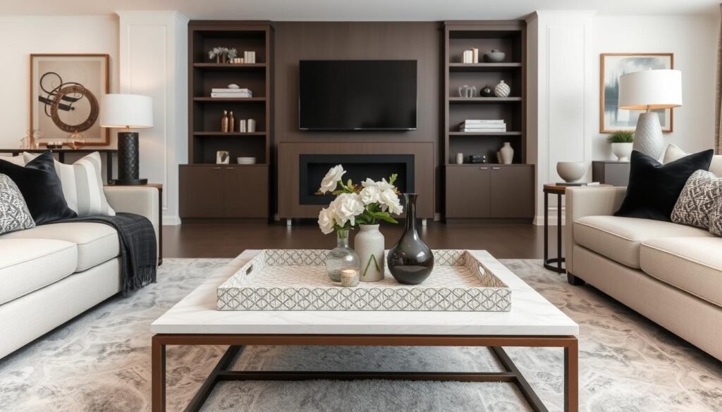 textured decorative trays for living room