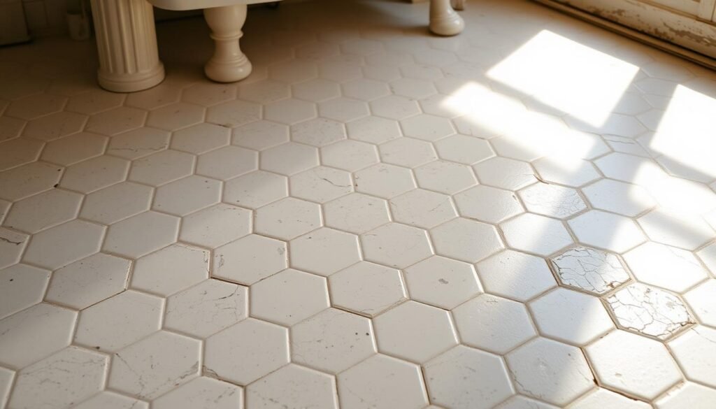 vintage bathroom floor tile